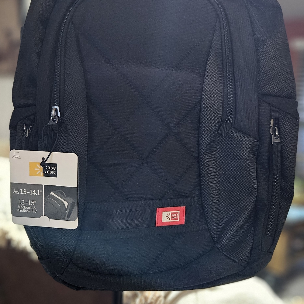 Case Logic Quilted Black Backpack